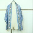 画像5: SLOWHANDS block print stole フラワーストライプストール (5)
