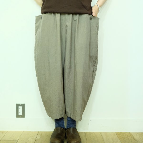 画像1: yim ナイロンカーブパンツ (1)