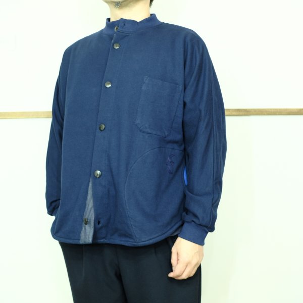 画像5: SLOWHANDS オーガニックコットンフリース ハイネックリブカーディガン (5)