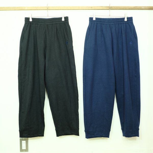 画像2: SLOWHANDS オーガニックコットンフリース　タックパンツ　 (2)