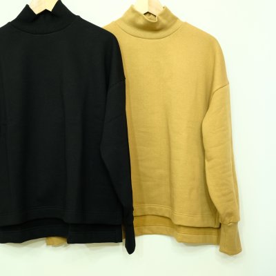 画像1: travail manuel 起毛ウラケのハイネックプルオーバー