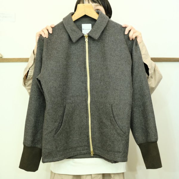 画像7: Remadeintokyojapan.　ウールメルトンジップブルゾン (7)