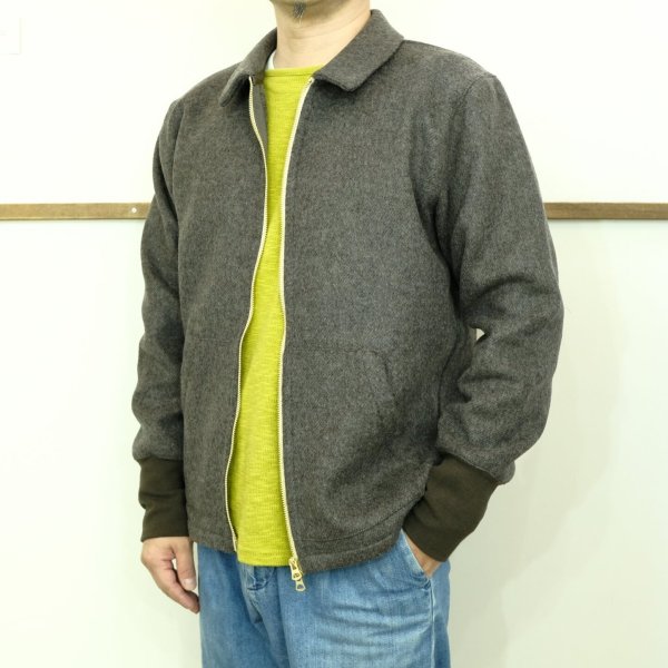 画像1: Remadeintokyojapan.　ウールメルトンジップブルゾン (1)