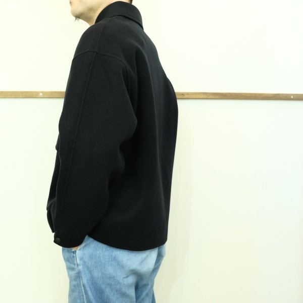 画像10: LA MOND　ダブルウエーブウールブルゾン (10)