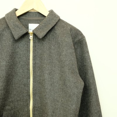 画像1: Remadeintokyojapan. ウールメルトンジップブルゾン