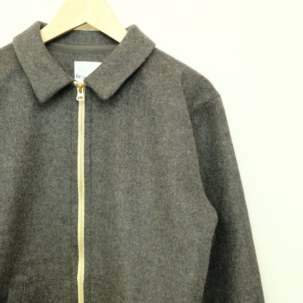 画像4: Remadeintokyojapan.　ウールメルトンジップブルゾン (4)