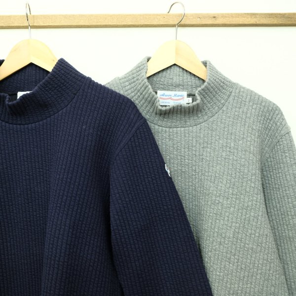 画像5: ARVOR MAREE　ストレッチキルト　モックネックプルオーバー (5)