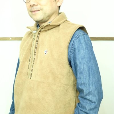 画像2: ARVOR MAREE　フリースベスト　チロリアンテープ