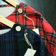 画像8: 快晴堂　タータンチェック　ステッチたくさんフレンチTシャツ   （ブラックウオッチのみ） (8)