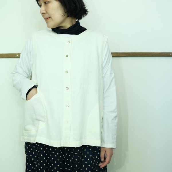 画像1: DAVO DAVO　天日干しワッシャーのベスト (1)