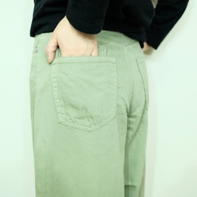 画像2: 新色です！　caqu　カラーリネンのバレルパンツ