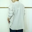 画像6: travail manuel  ウエイビーローンバンドカラーシャツ (6)