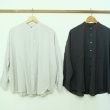 画像2: travail manuel  ウエイビーローンバンドカラーシャツ (2)