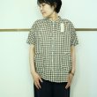 画像1: 快晴堂　 半袖スタンド背タックシャツ (1)