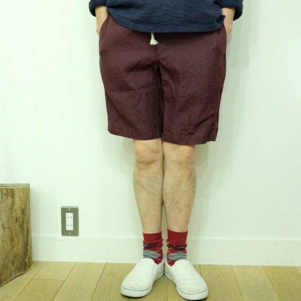 画像1: sale!!　38のみ！　アルボマレー　リネンドリフトショーツ (1)