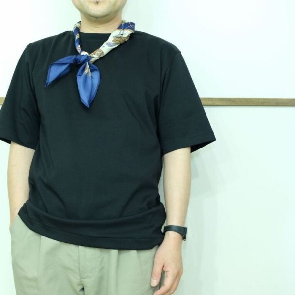 画像1: LA MOND　スヴィンコットンの5分袖Tシャツ (1)
