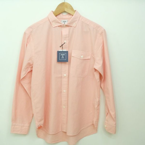 画像2: sale!!　サイズLのみ！　JAMES&CO. コットンリネンの後染めシャツ (2)