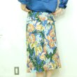 画像7: ブランバスク　ボタニカルプリントのバックサテンスカート (7)