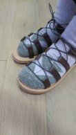 画像7: sale!!　ぽっきり！ブラウン38と39！　minan polku　レースアップサンダル (7)